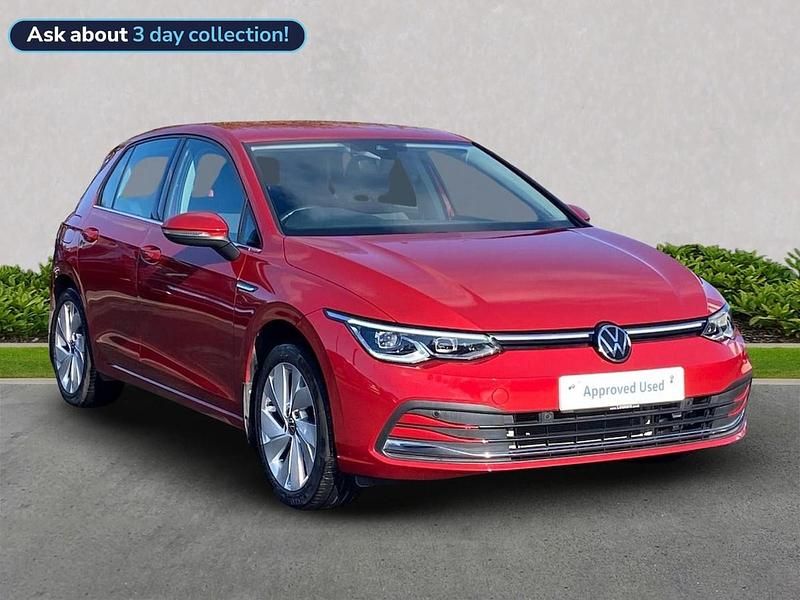 Red Used 2022 VW Golf VIII Style Hatchback | £19,410 (Fair price) - Image 1/4