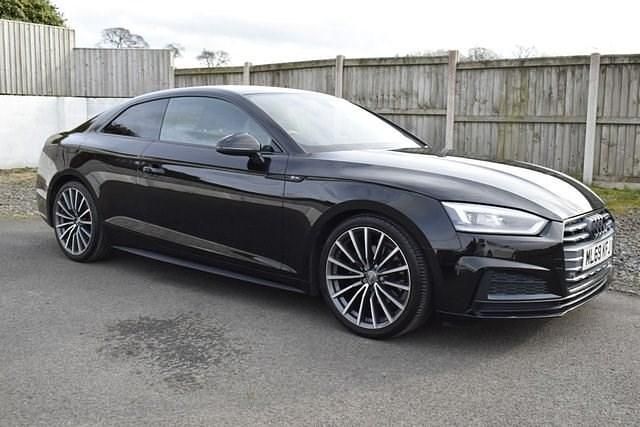 Used Audi A5 S-Line 190 HP (139 kW) 2019 Black Coupe