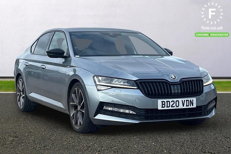 Used Skoda Superb SportlinePlus 477 HP (350 kW) 2020 Grey Hatchback