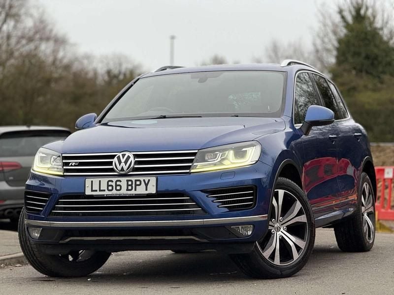 Used VW Touareg R-line 262 HP (192 kW) 2016 Blue SUV