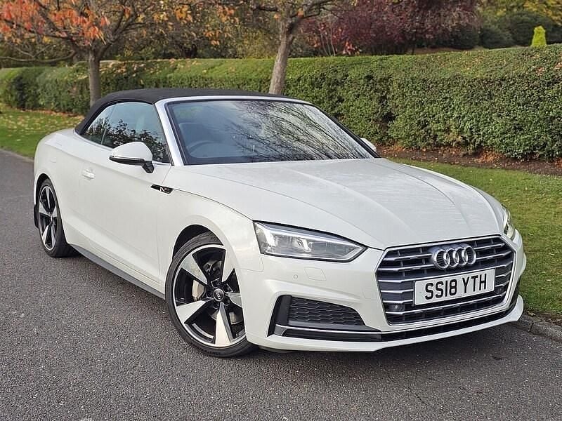 White Used 2018 Audi A5 Cabriolet S-Line Cabriolet | £14,490 (Fair price) - Image 1/4
