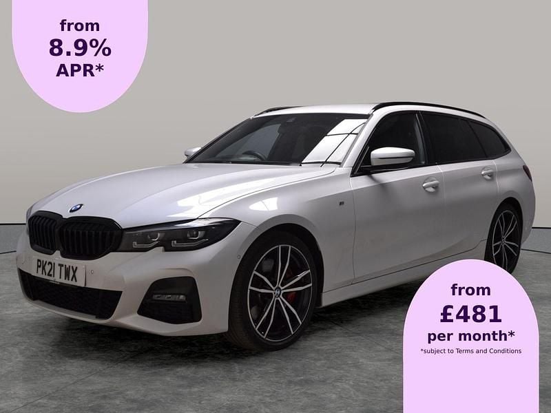 White Used 2021 BMW 320e M Sport Estate | £30,198 (Fair price) - Image 1/2