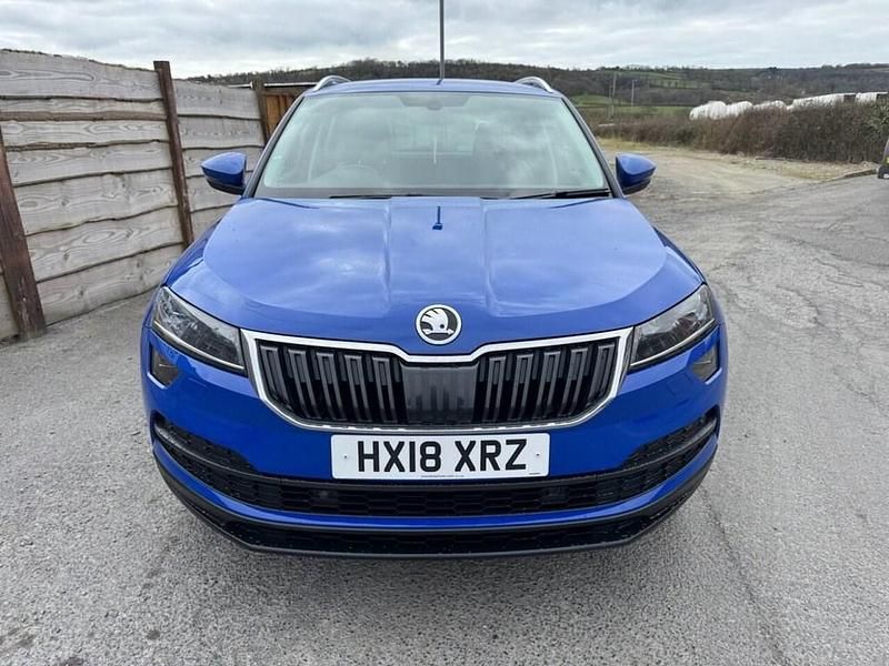 Used Skoda Karoq SE L 115 HP (84 kW) 2018 Blue SUV