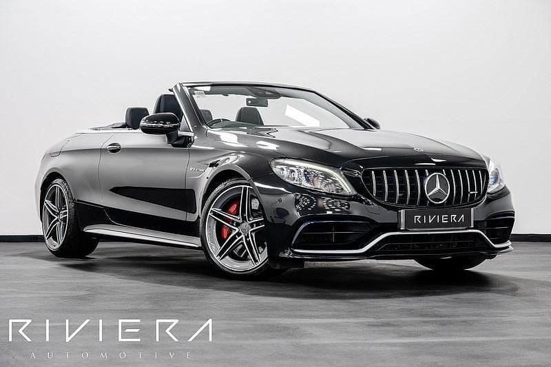 Black Used 2021 Mercedes C63 AMG AMG Cabriolet | £42,995 (Fair price) - Image 1/4