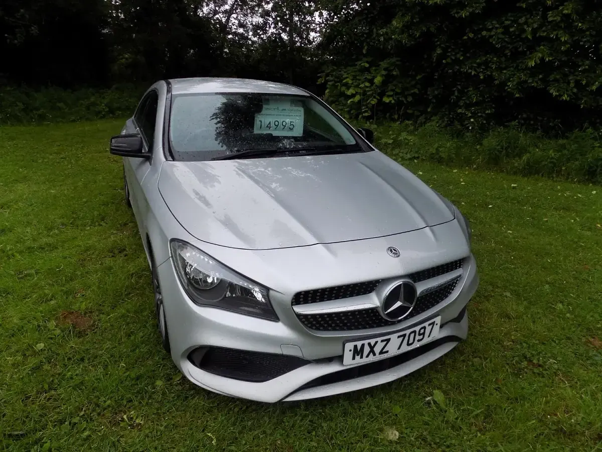 Used Mercedes CLA200 AMG line 156 HP (114 kW) 2018 Silver Sedan