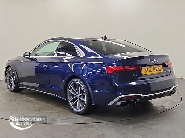 Used Audi A5 S-Line 245 HP (180 kW) 2022 Blue Coupe