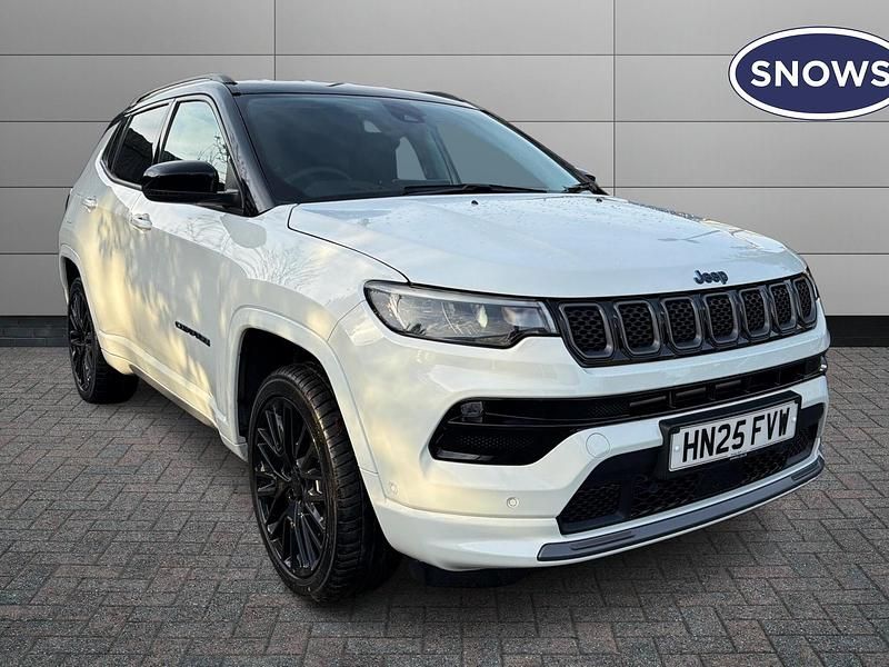 White New 2025 Jeep Compass SUV | £25,973 (Expensive) - Image 1/4