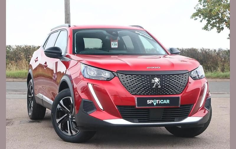 Red Used 2022 Peugeot 2008 Allure Premium SUV | £14,182 (Good price) - Image 1/3