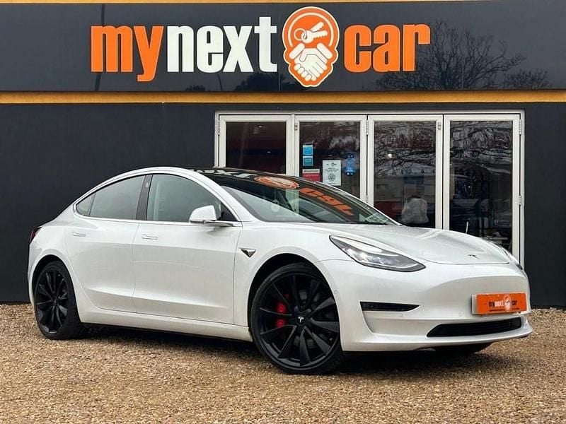 White Used 2019 Tesla Model 3 Performance Sedan | £20,995 (Fair price) - Image 1/4