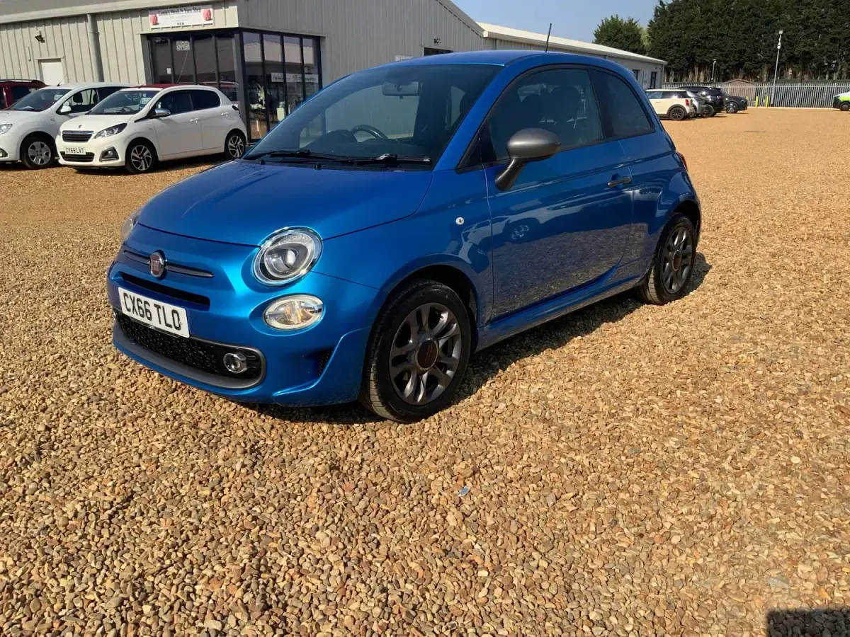 Used Fiat 500 S 69 HP (50 kW) 2016 Blue Hatchback