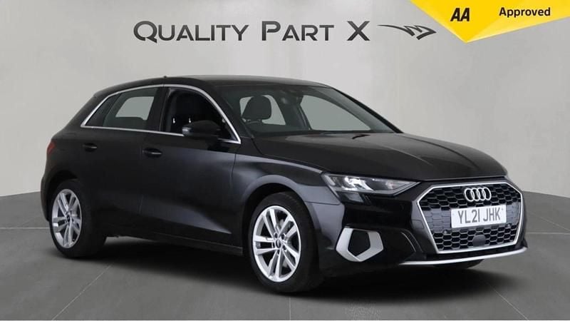 Black Used 2021 Audi A3 Sportback Sport Hatchback | £15,079 (Fair price) - Image 1/4