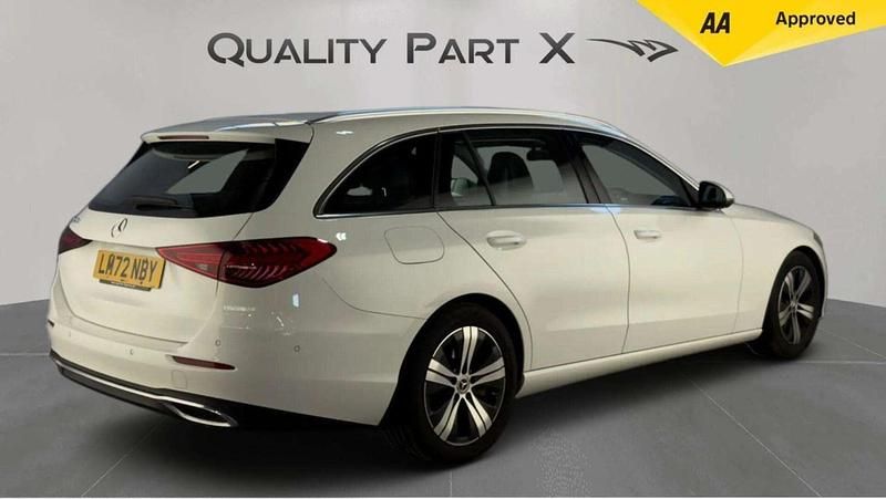 Used Mercedes C220 2022 White Estate