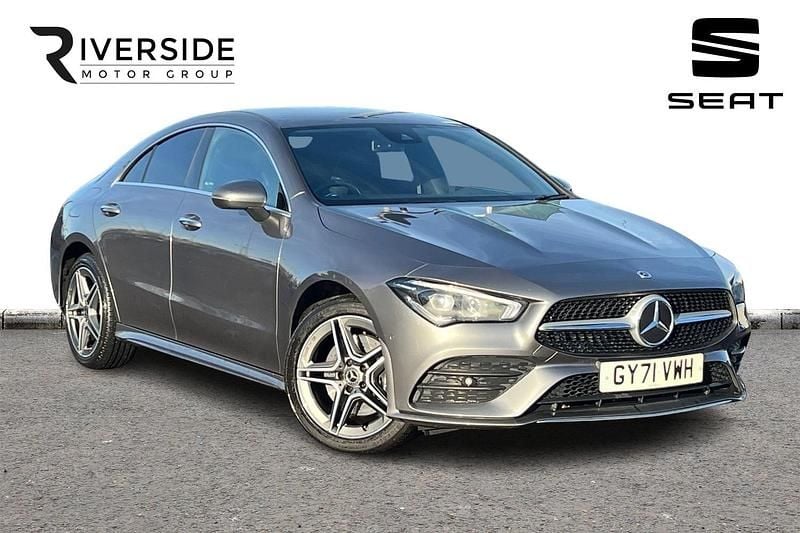 Mountain grey Used 2021 Mercedes CLA250e AMG line Sedan | £18,790 (Good price) - Image 1/4