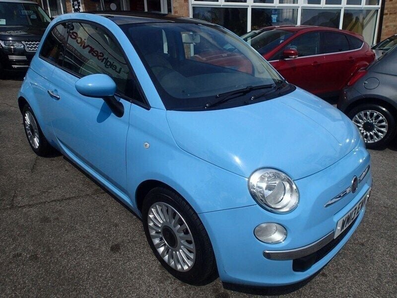 Blue Used 2013 Fiat 500 Lounge Hatchback | £3,995 (Fair price) - Image 1/4