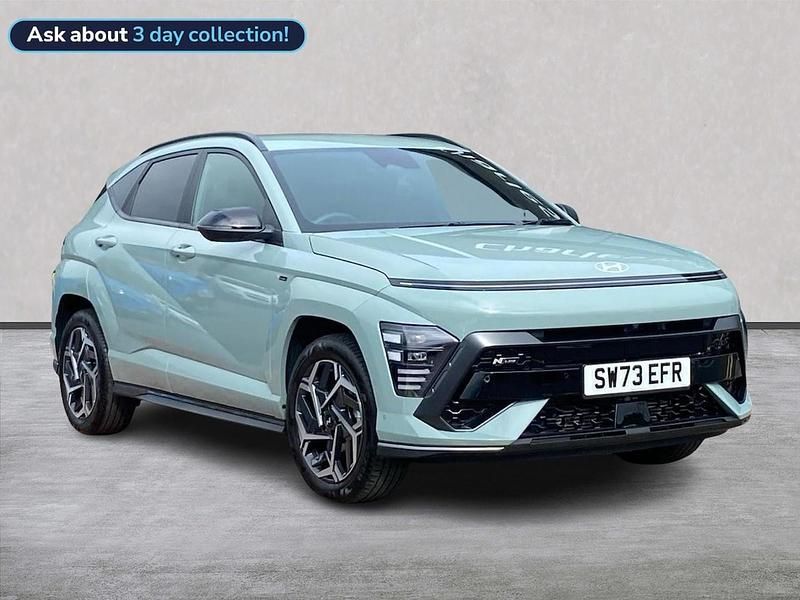Green Used 2024 Hyundai Kona N Line SUV | £21,895 (Expensive) - Image 1/4