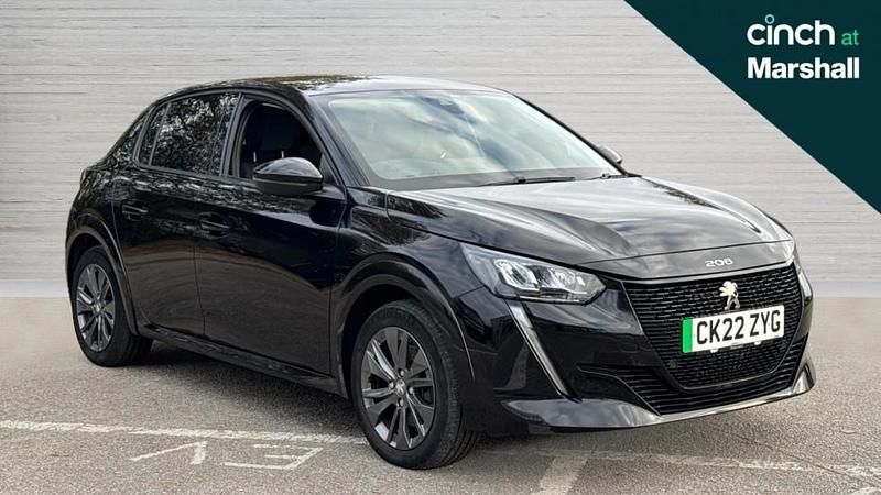 Black Used 2022 Peugeot e-208 Allure Premium Hatchback | £12,759 (Fair price) - Image 1/4