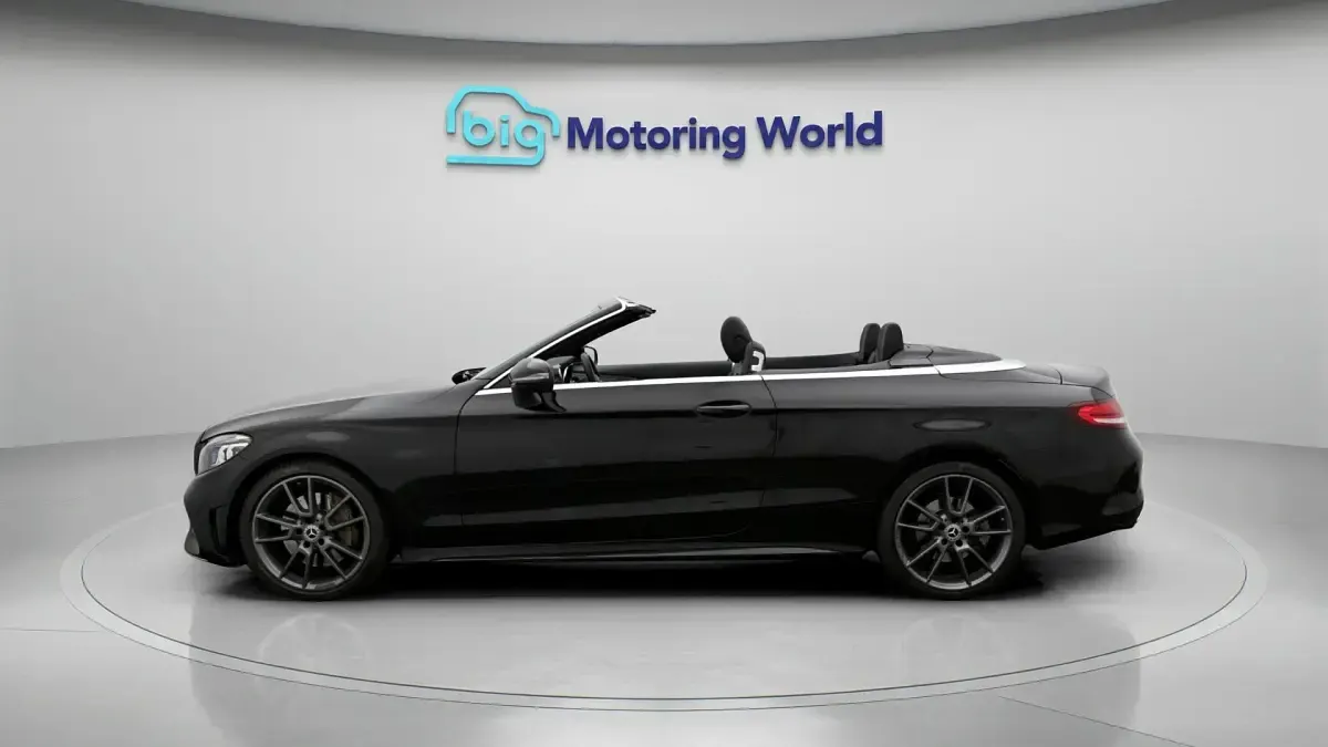 Used Mercedes C300 AMG line 258 HP (189 kW) 2019 Black Cabriolet