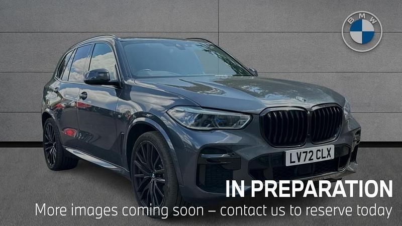Grey Used 2022 BMW X5 M Sport SUV | £49,400 (Fair price) - Image 1/4