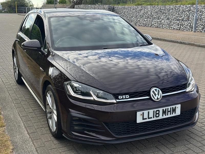 Black Used 2018 VW Golf VII GTD Hatchback | £12,450 (Good price) - Image 1/4