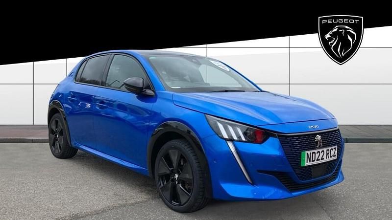 Used Peugeot e-208 Premium 100 kW (136 HP) 2022 Blue Hatchback