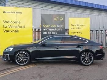 Used Audi A5 S-Line 163 HP (119 kW) 2022 Black Hatchback