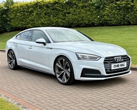 White Used 2018 Audi A5 Sportback S-Line Hatchback | £15,695 (Fair price) - Image 1/1