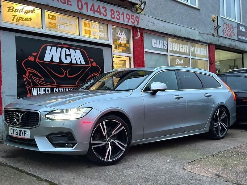 Silver Used 2019 Volvo V90 R-Design Pro Estate | £19,495 (Fair price) - Image 1/3