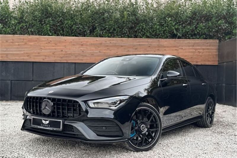 Black Used 2020 Mercedes CLA220 AMG line Sedan | £20,980 (A bit pricey) - Image 1/4