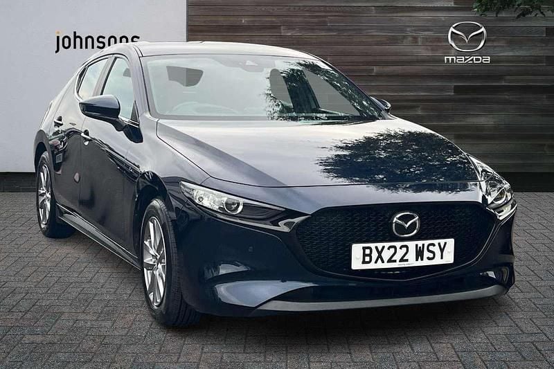Blue Used 2022 Mazda 3 Hatchback | £15,205 (Good price) - Image 1/4