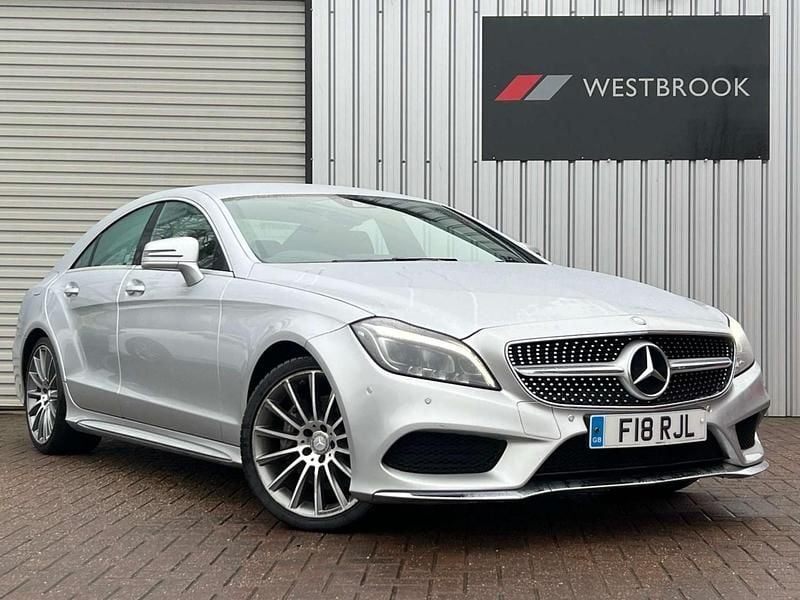 Used Mercedes CLS350 AMG line 258 HP (189 kW) 2015 Silver Coupe