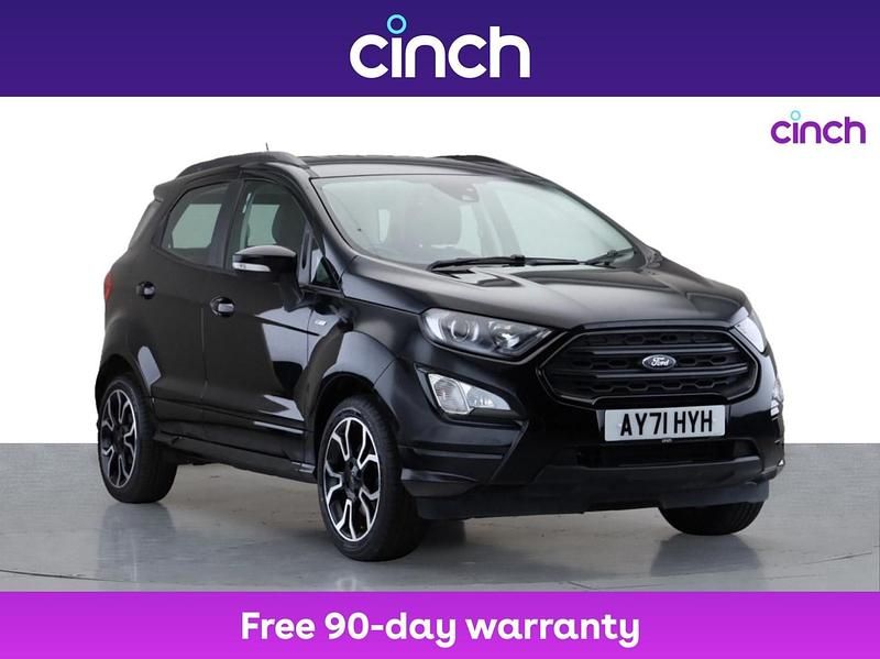 Black Used 2021 Ford Ecosport ST-Line SUV | £12,139 (Fair price) - Image 1/3