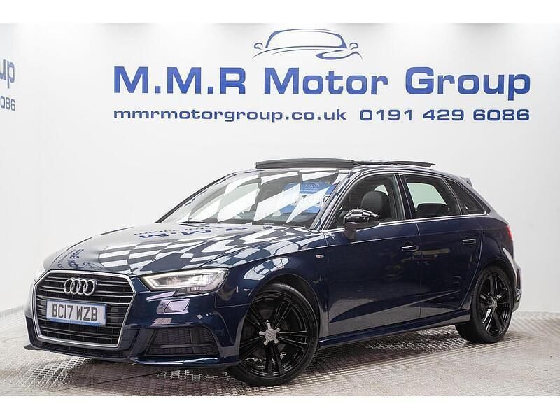 Used Audi A3 Sportback S-Line 2017 Blue Hatchback