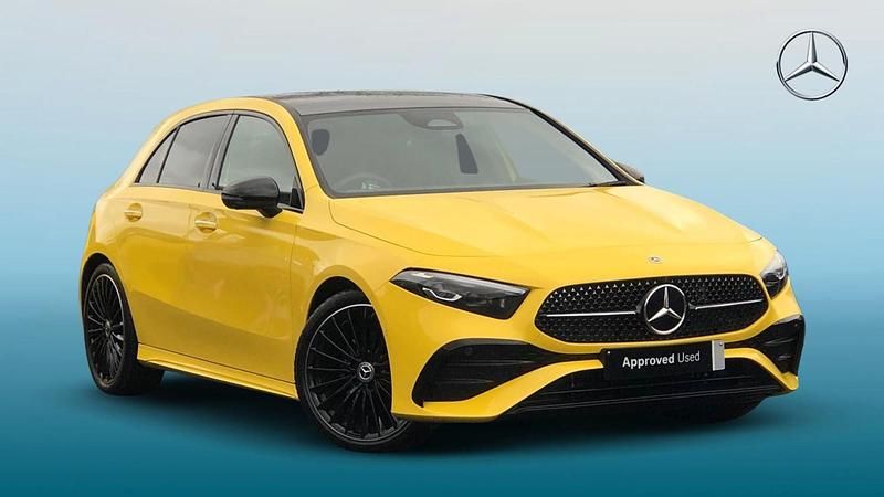 Used Mercedes A200 Exclusive 163 HP (119 kW) 2023 Yellow Hatchback