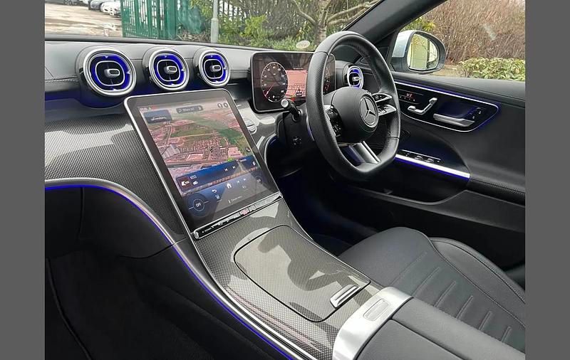 Used Mercedes C300e AMG line 308 HP (226 kW) 2024 Silver Sedan