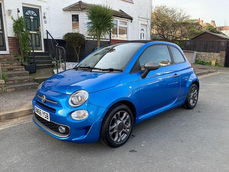 Used Fiat 500 S 2017 Blue Cabriolet
