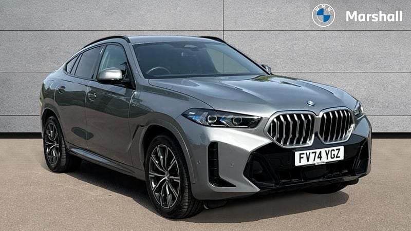Skyscraper grey metallic Used 2024 BMW X6 M M Sport SUV | £59,990 - Image 1/4