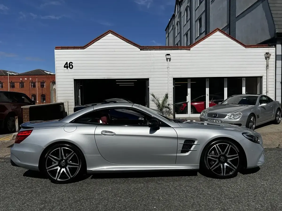 Used Mercedes SL400 AMG line 367 HP (269 kW) 2017 Silver Cabriolet