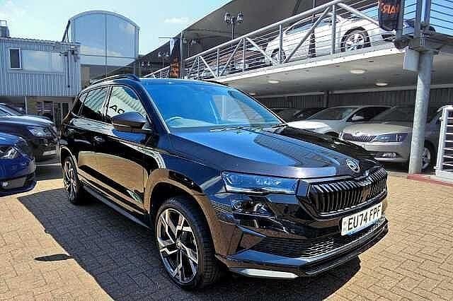 Black Used 2024 Skoda Karoq SportLine SUV | £28,980 (Fair price) - Image 1/4