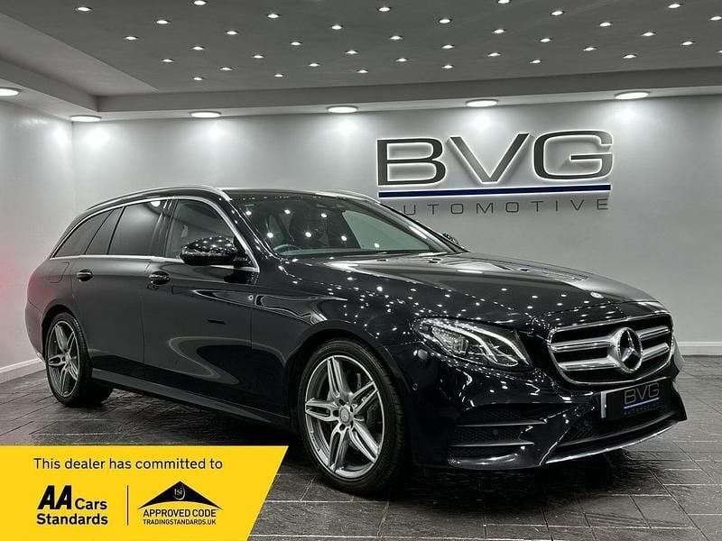 Black Used 2017 Mercedes E220 AMG line Estate | £13,994 (Good price) - Image 1/2