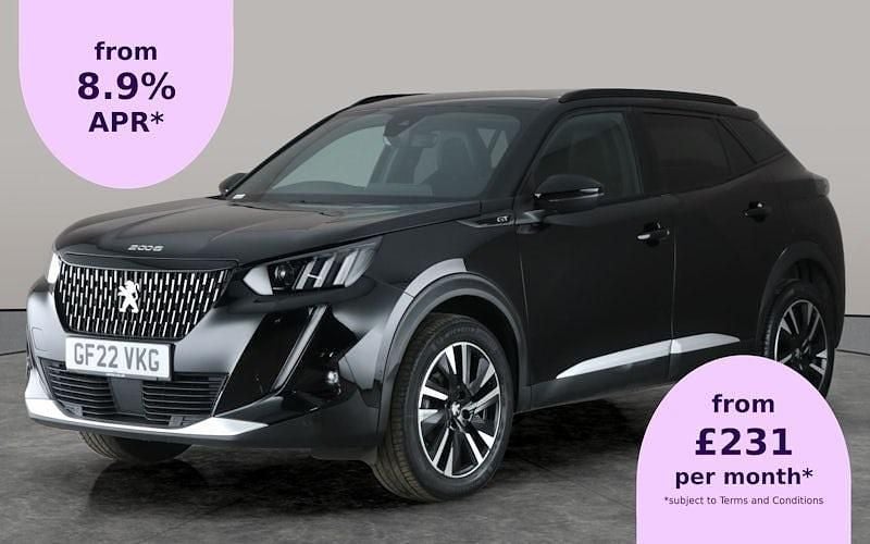 Black Used 2022 Peugeot 2008 Premium SUV | £16,191 (Fair price) - Image 1/2
