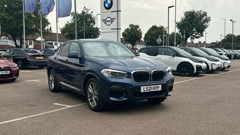 Blue Used 2021 BMW X4 M Sport SUV | £32,076 (Good price) - Image 1/4