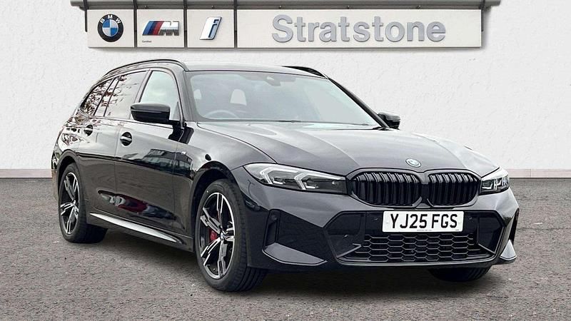 Black Used 2025 BMW 330e M Sport Estate | £39,999 (Good price) - Image 1/3