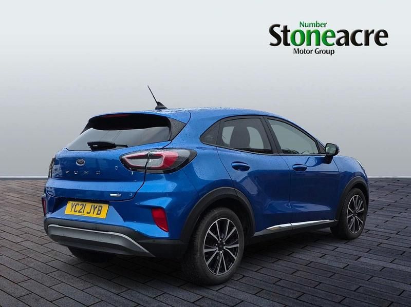 Used Ford Puma Titanium 125 HP (91 kW) 2021 Blue Hatchback