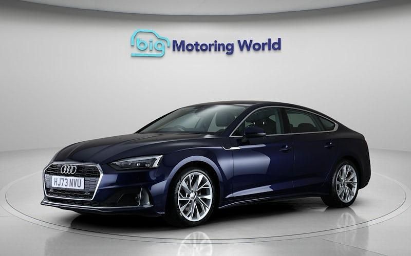Used Audi A5 Sportback Sport 150 HP (110 kW) 2023 Blue Hatchback