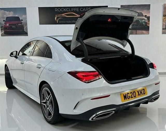 Used Mercedes CLA200 AMG line 163 HP (119 kW) 2020 White Coupe