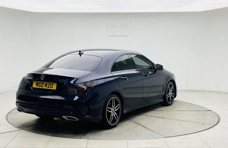Used Mercedes CLA220 AMG line 177 HP (130 kW) 2018 Blue Sedan