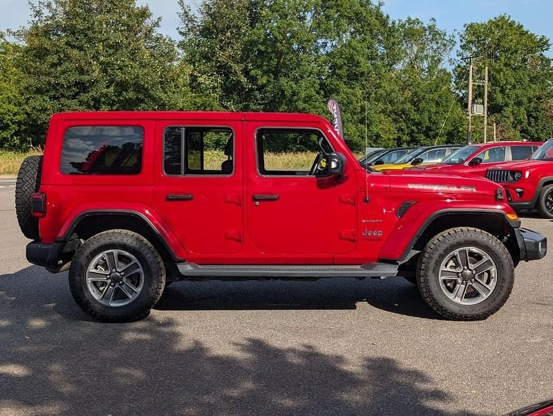 Red Used 2021 Jeep Wrangler Sahara SUV | £39,877 (A bit pricey) - Image 1/4