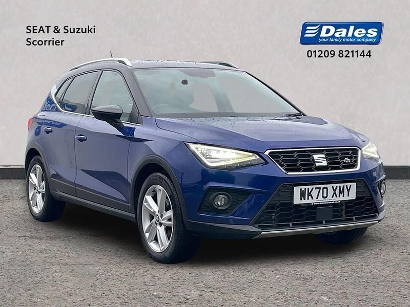 Mystery blue with black roof Used 2020 Seat Arona FR SUV | £13,500 (Fair price) - Image 1/4