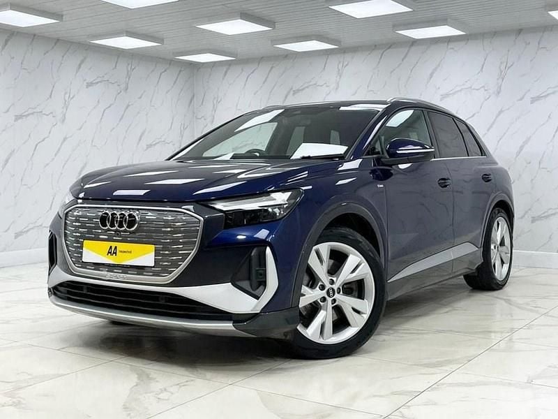 Used Audi Q4 e-tron S-Line 150 kW (204 HP) 2022 Blue SUV
