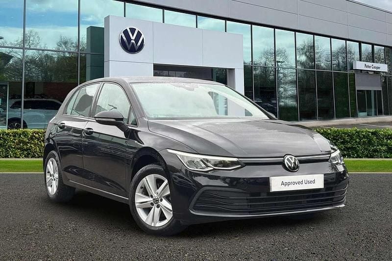 Deep black Used 2022 VW Golf VIII Life Hatchback | £17,791 (Good price) - Image 1/4